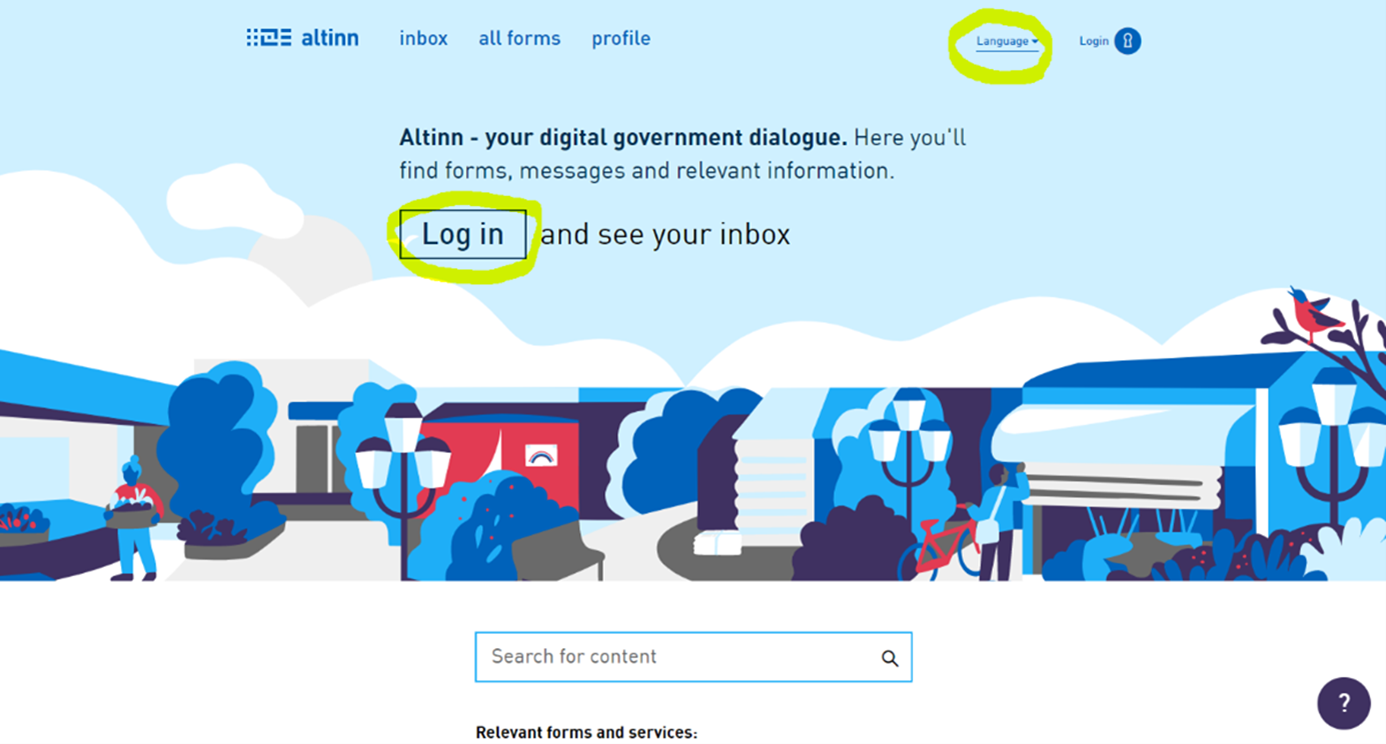 Select "Log In" Photo: Select "Log In"