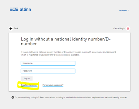 Create a new user Photo: Create a new user