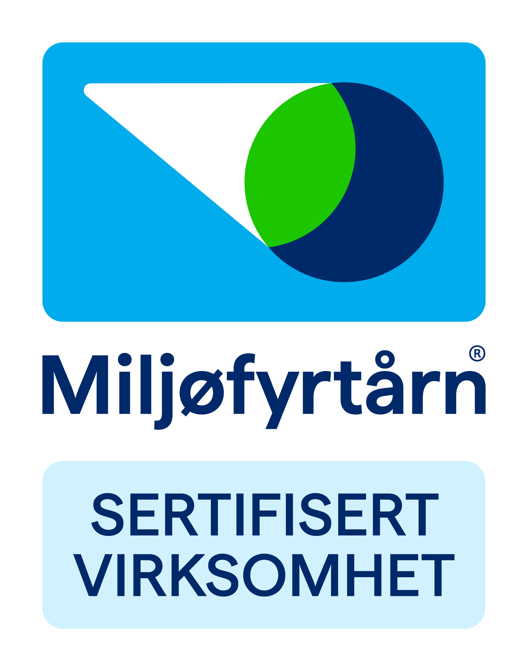 Miljøfyrtårn-sertifisert virksomhet (logo)